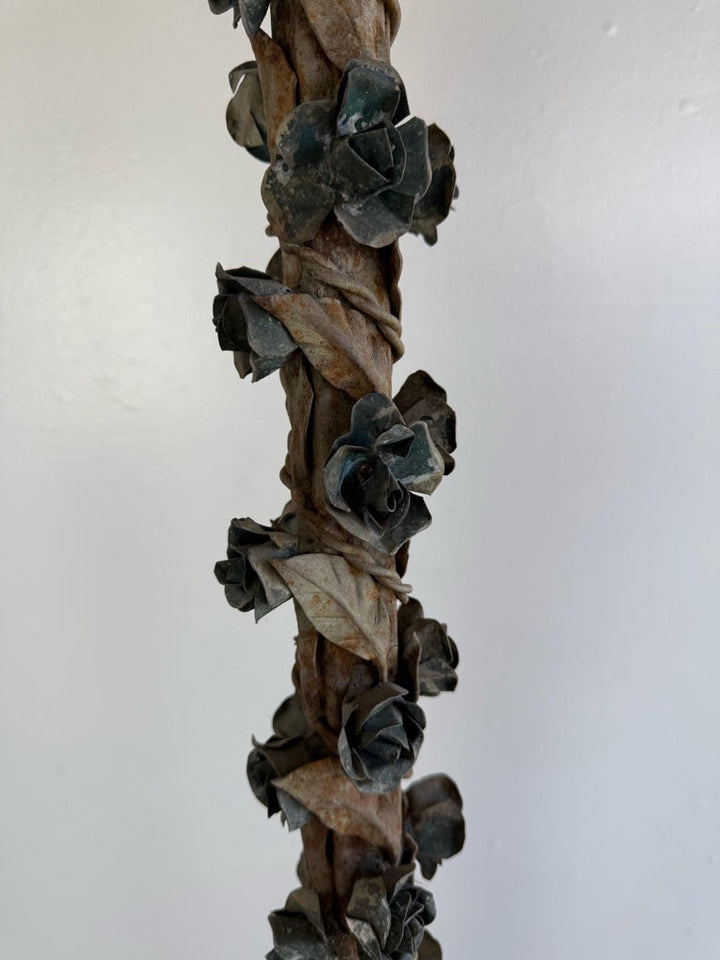 Pair of French Wrought Iron Standing Lanterns
