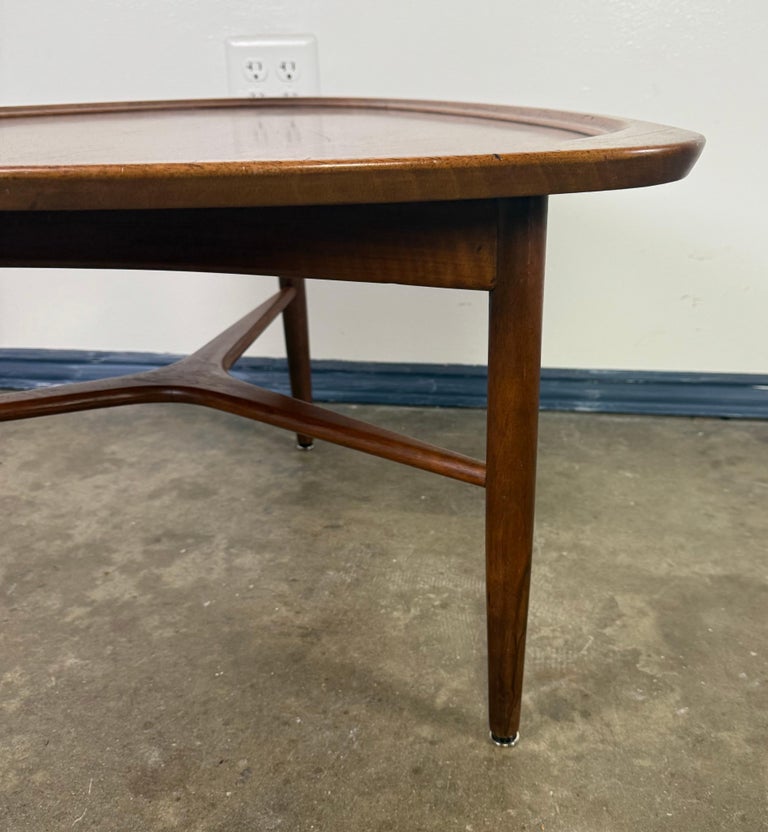 Sculptural Danish Modern Triangular Coffee Table
