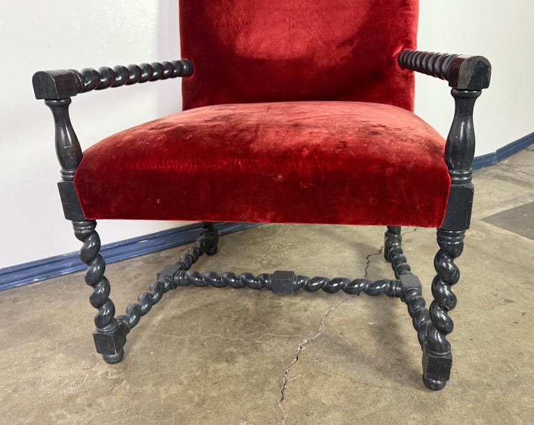 Pair of 19th C. Spanish Armchairs