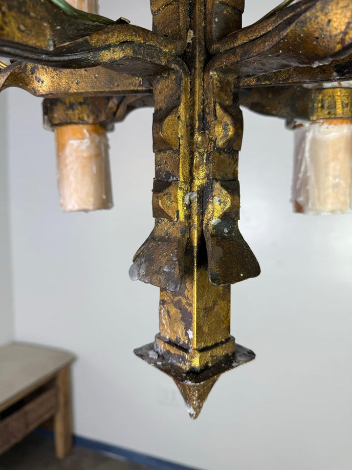 Spanish Hand Forged Iron Chandelier