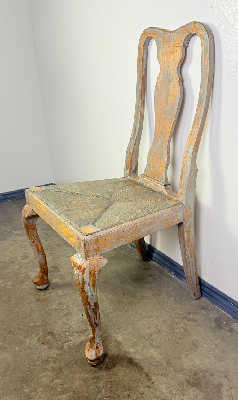 Set of Eight Queen Anne Dining Chairs