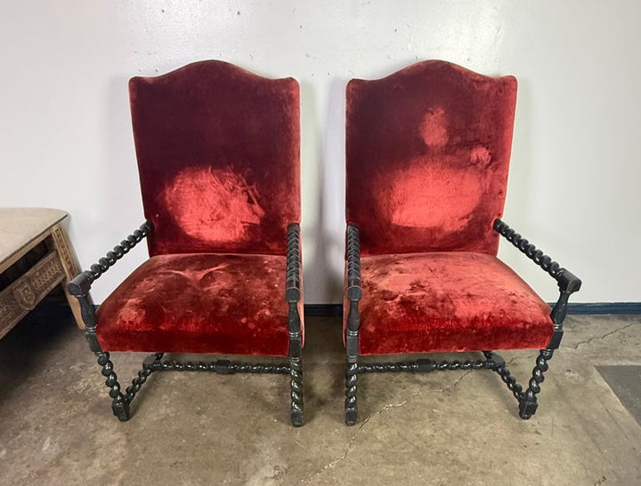 Pair of 19th C. Spanish Armchairs