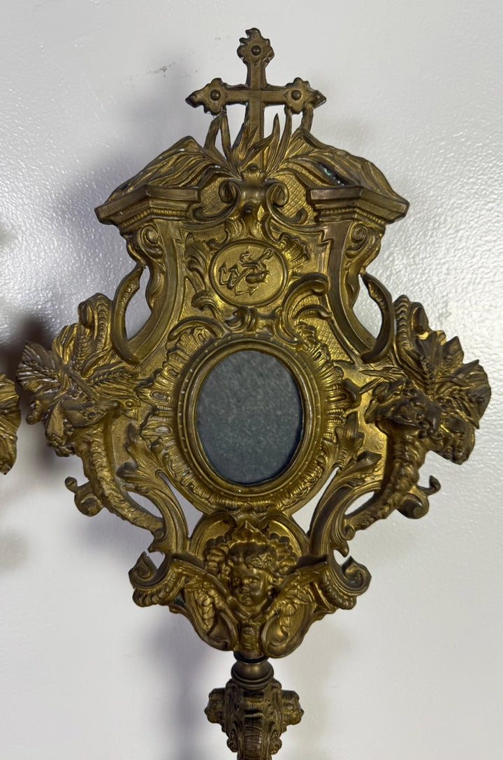 Pair of 19th C. Italian Reliquaries