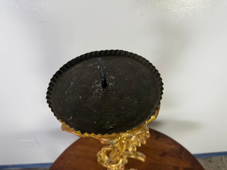 19th C. Italian Giltwood Candlestick
