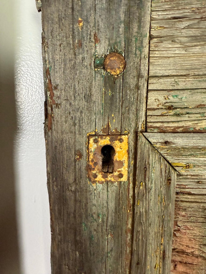 Pair of 19th C. Rustic Painted Doors