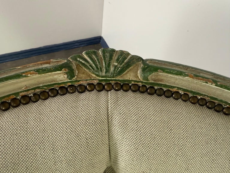 French Louis XV Style Tufted Chaise Lounge