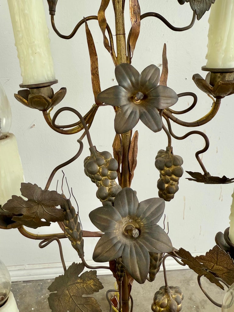 Pair of 19th C. Italian Brass Candelabras