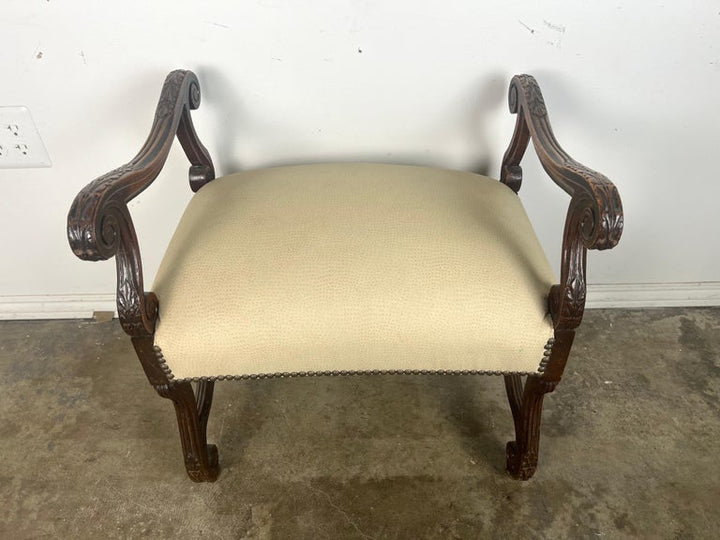 19th C. Italian Baroque Style Bench