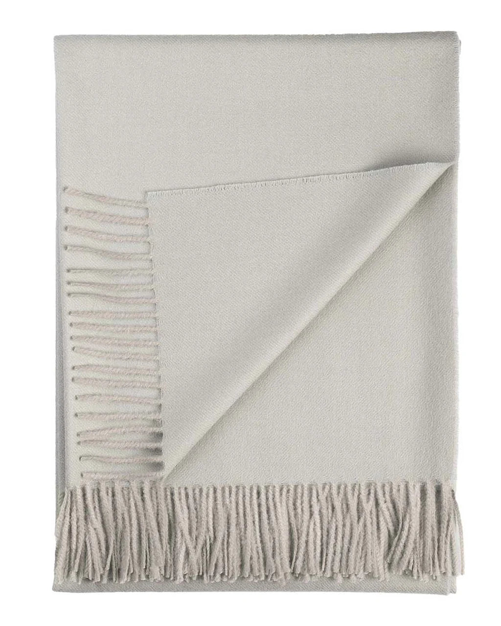 100% Baby Alpaca Throw Blanket - London Fog