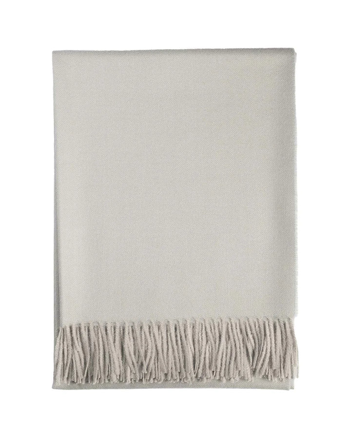 100% Baby Alpaca Throw Blanket - London Fog