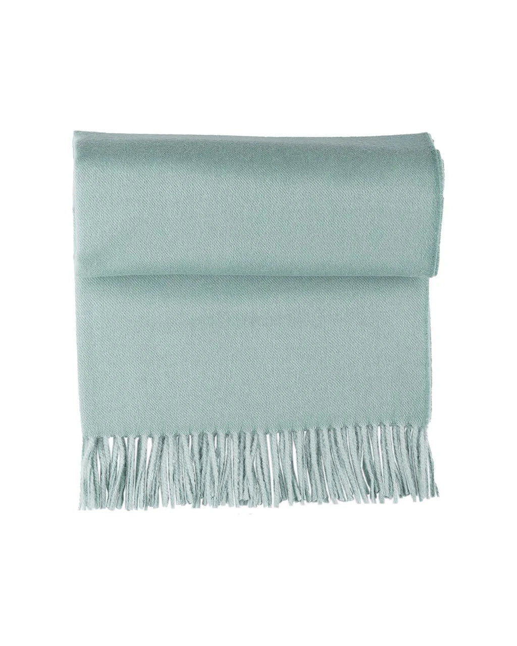 100% Baby Alpaca Throw Blanket - Sea Glass