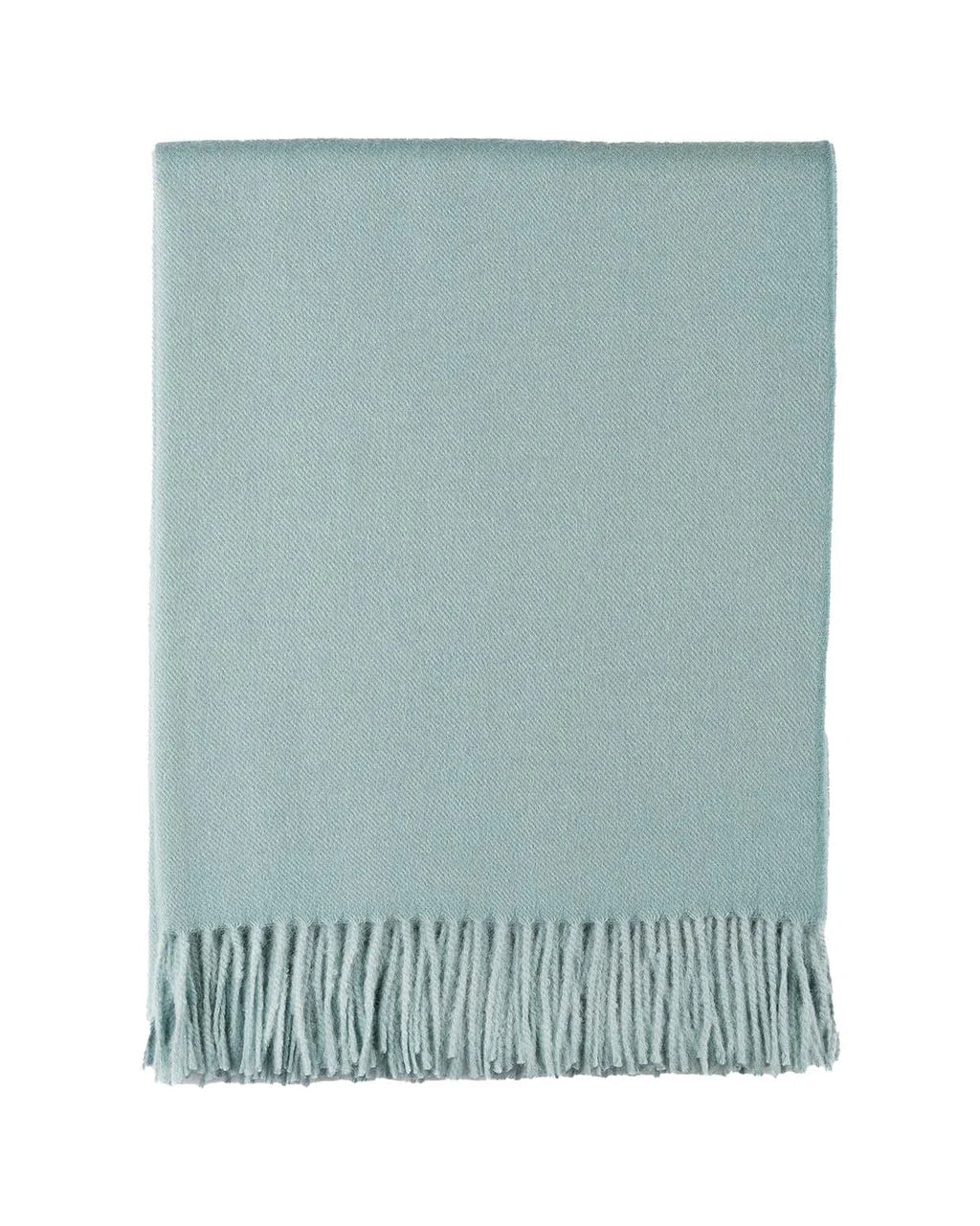 100% Baby Alpaca Throw Blanket - Sea Glass