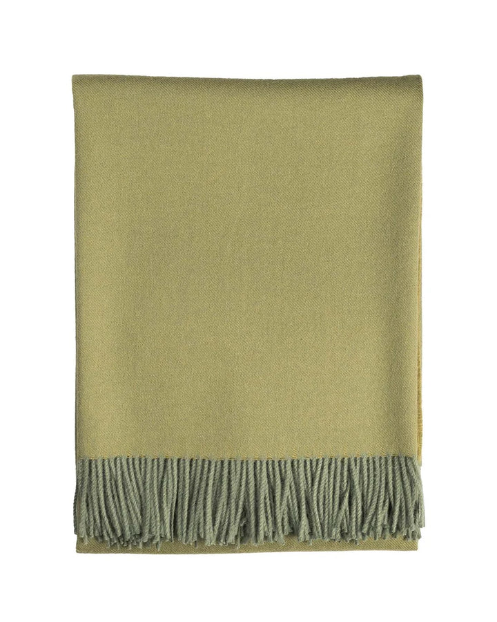 100% Baby Alpaca Throw Blanket - Tea Leaf