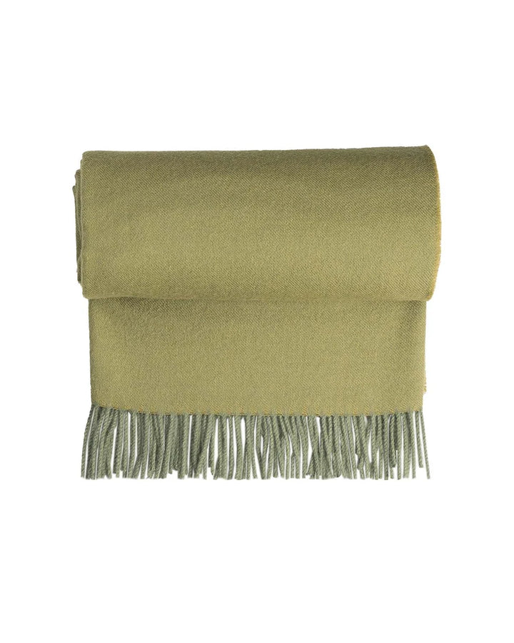 100% Baby Alpaca Throw Blanket - Tea Leaf