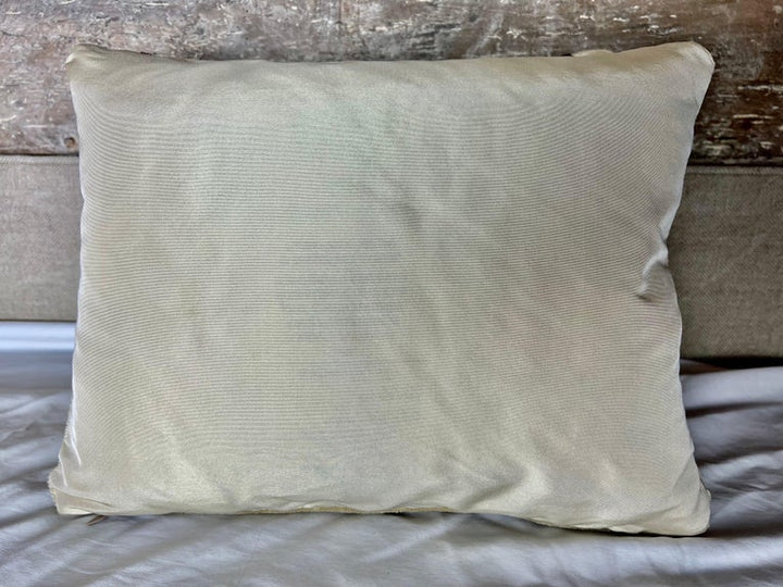 Pair of Appliquéd Soft Yellow Velvet Pillows