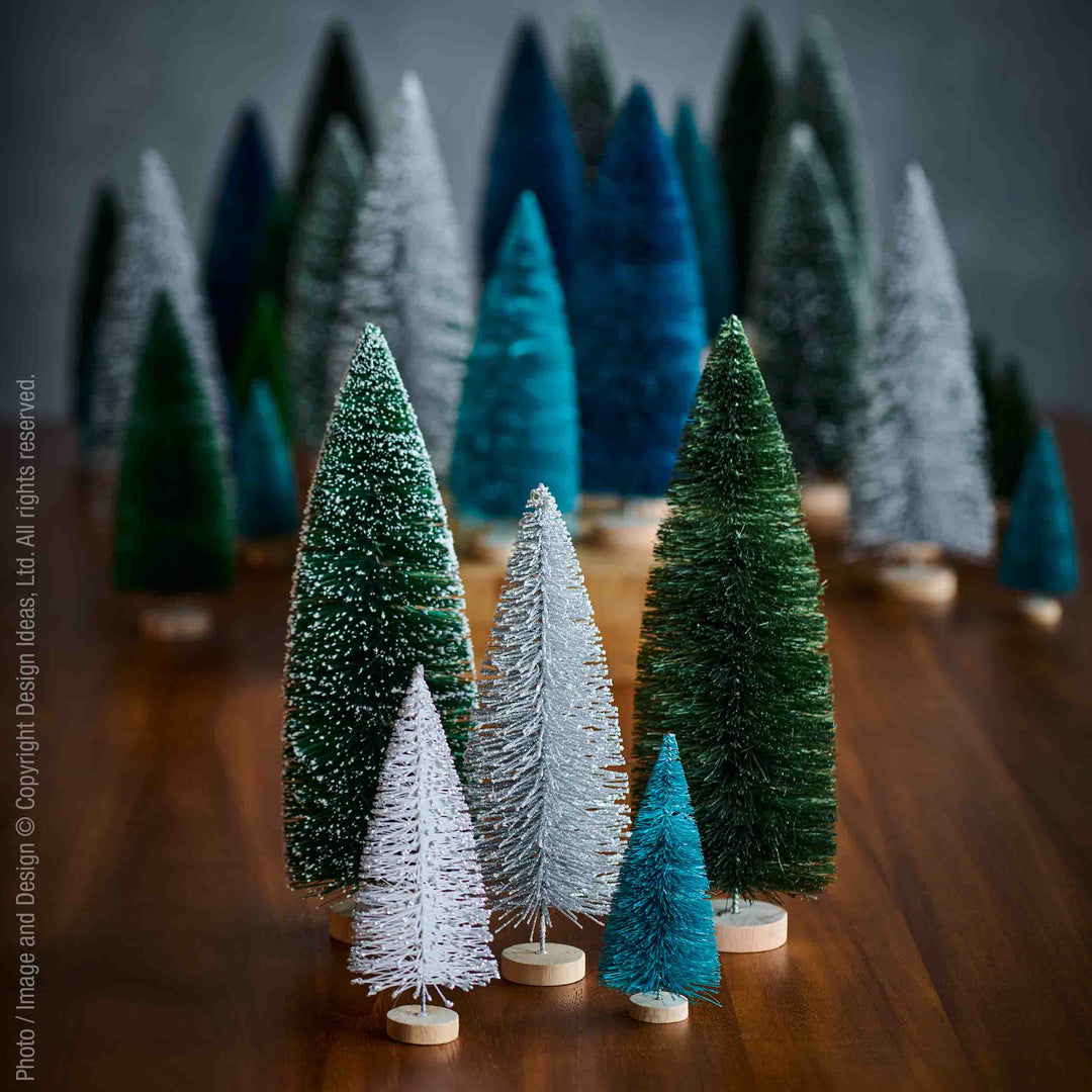 Yukon™ bottlebrush trees (blues: set/8)