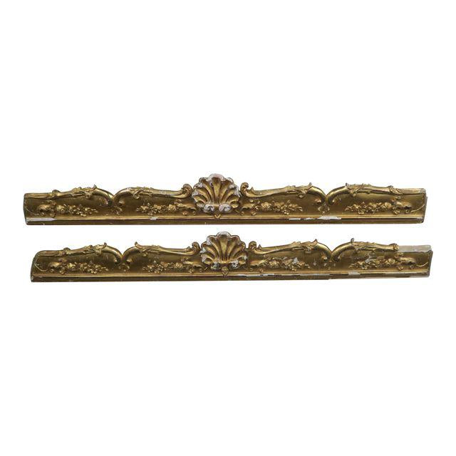 19th C. French Gilt Wood Carvings