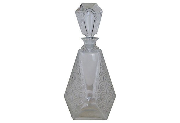 Etched Glass Decanter w/ Stopper