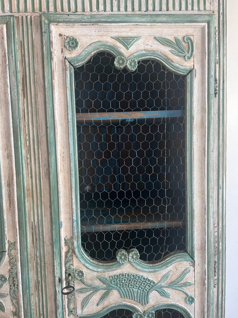 19th C. French Painted Armoire