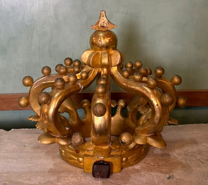 18th Century Spanish Colonial Santos Crown