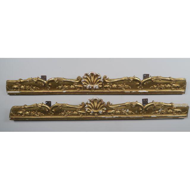 19th C. French Gilt Wood Carvings