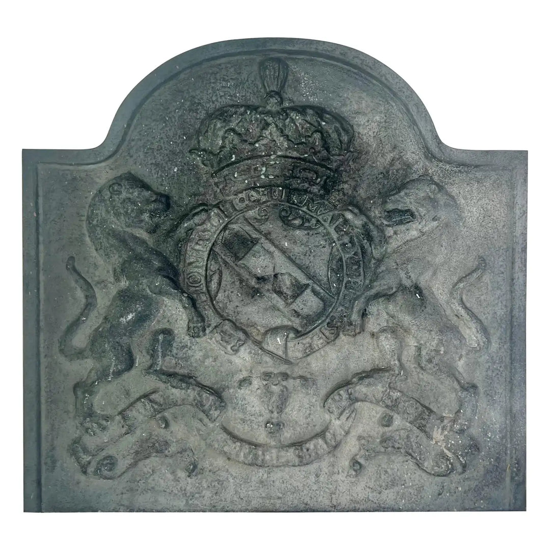 Victorian Cast Metal Fireback Plaque