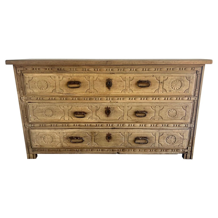 Monumental 18th Century Italian 3-Drawer Commode