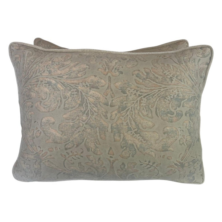 Pair of Lucrenzia Patterned Fortuny Pillows