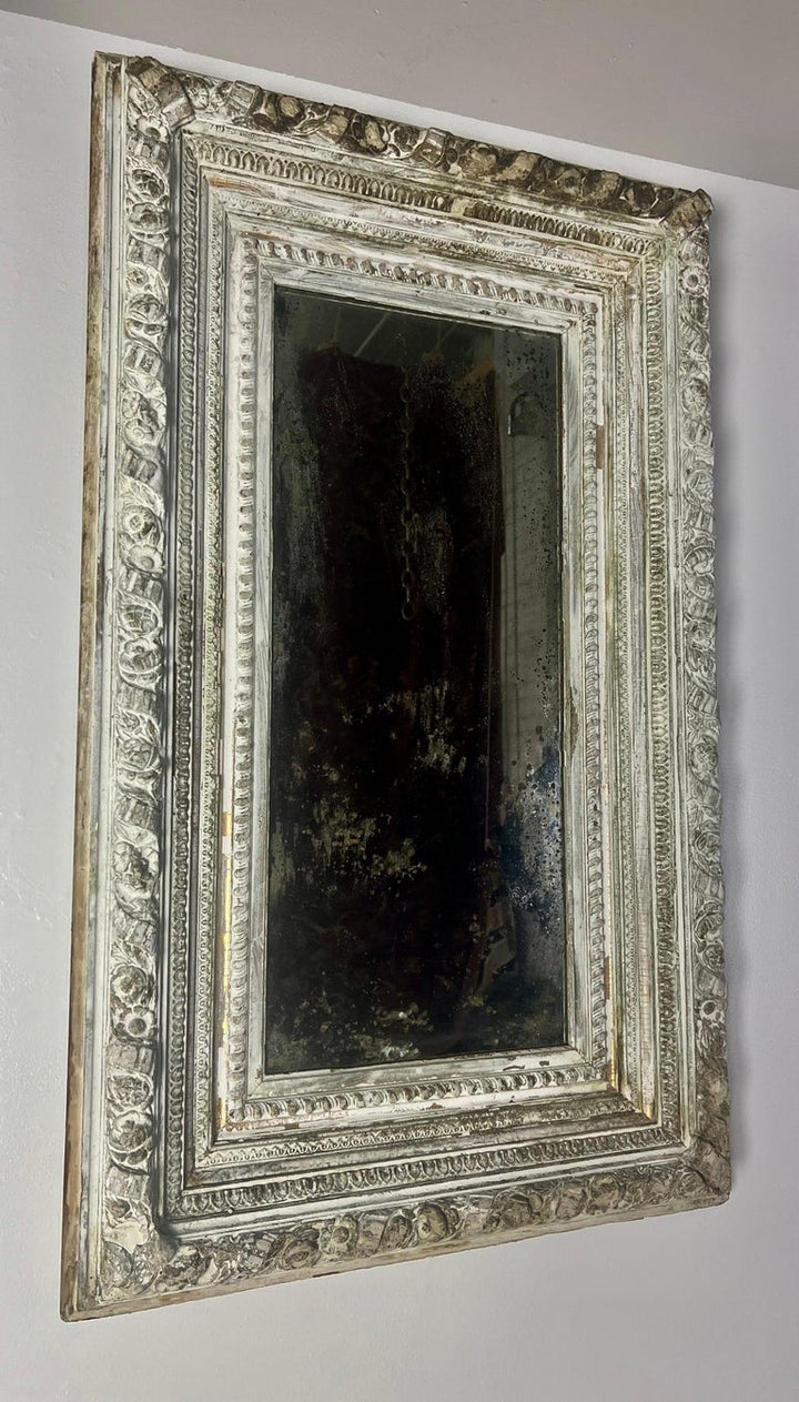 19th C. French Painted Mirror