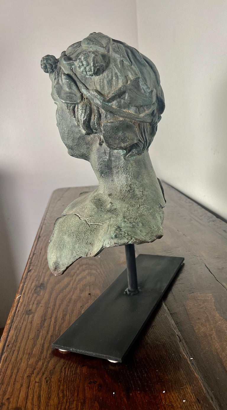 19th C. French Bronze Head of a Boy