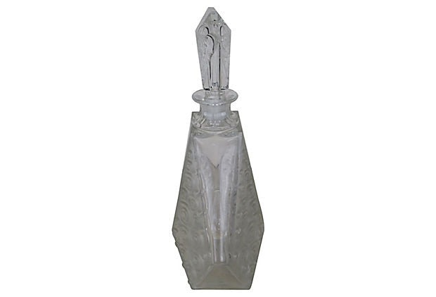 Etched Glass Decanter w/ Stopper