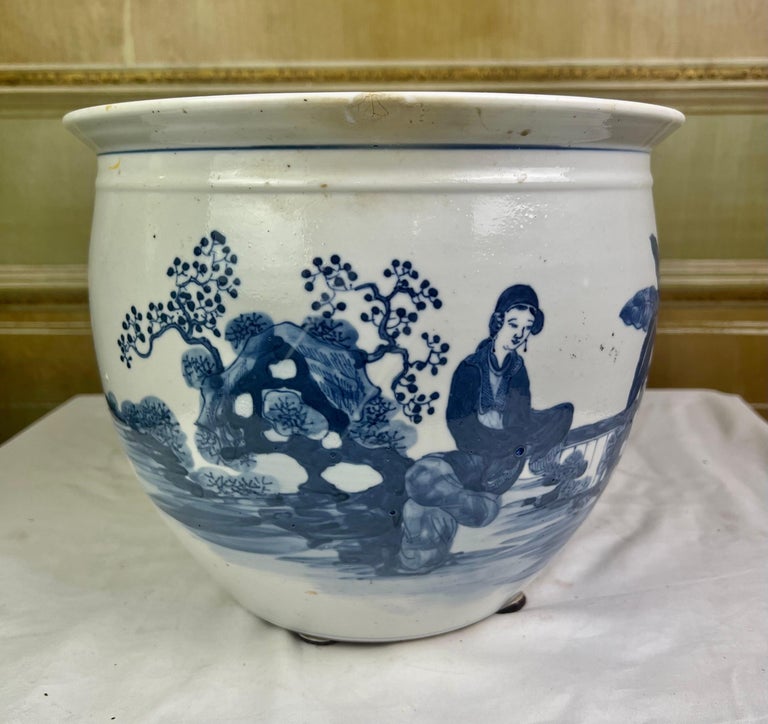 19th C. Blue & White Chinese Export Planter