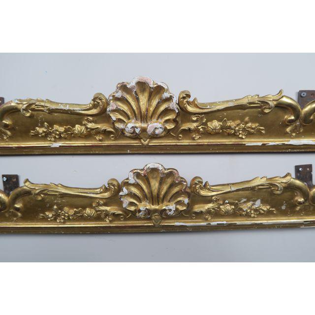 19th C. French Gilt Wood Carvings