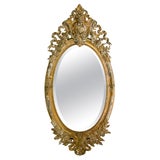 19th C. French Baroque Gilt Mirror