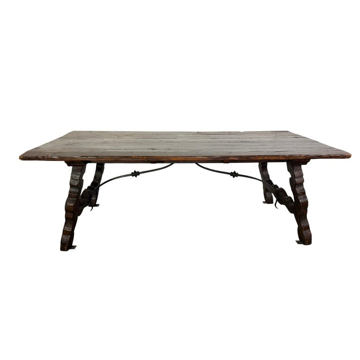 19th C. Rustic Spanish Trestle Table