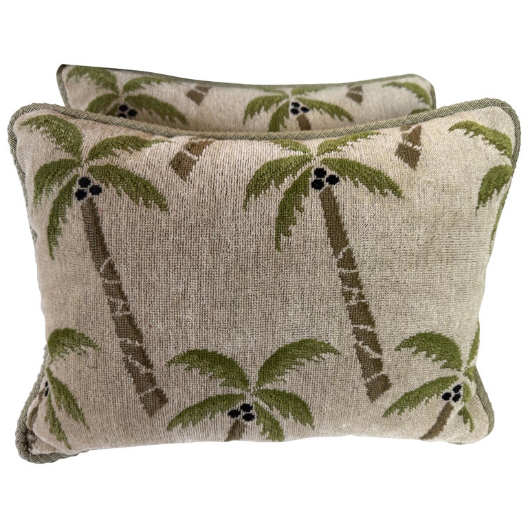 Schumacher’s “Coconut Grove Textile Pillows-Pair