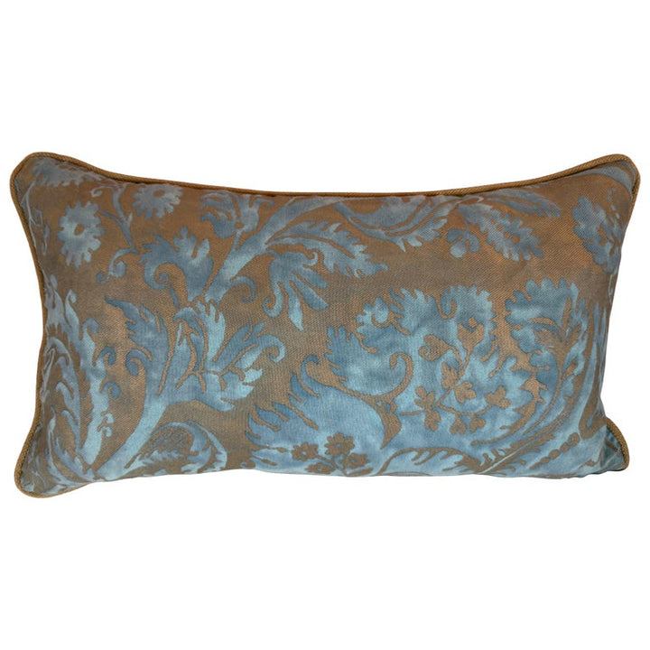 Blue & Gold Fortuny Textile Pillow