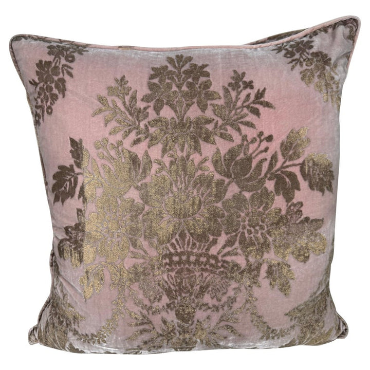 Rare Pink Velvet Fortuny Pillows