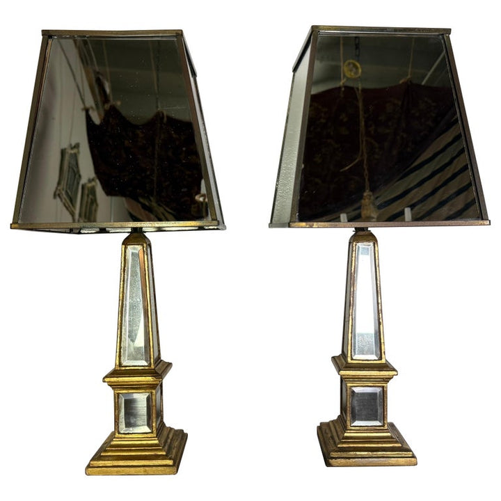 Pair of Hollywood Regency Style Lamps C. 1960