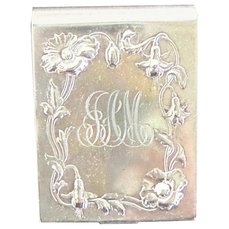 Sterling Art Nouveau Vesta Case