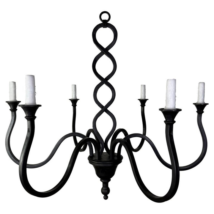 Wrought Iron Mulholland Chandelier by Miamar Home