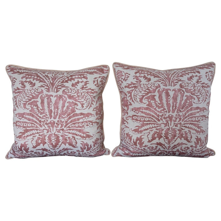 Pair of Fortuny-Style Textiles Pillows
