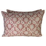 Pair of Custom Linen Pillows with Artichoke Print