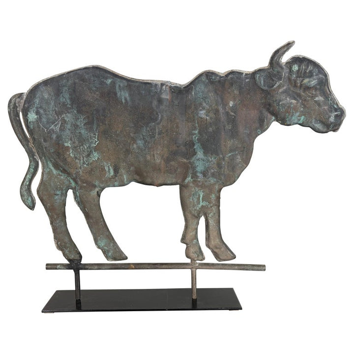 19th Century American Copper Bull Weathervane