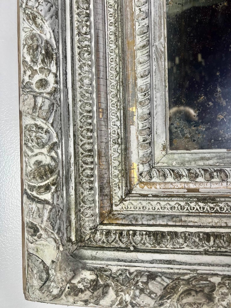 19th C. French Painted Mirror