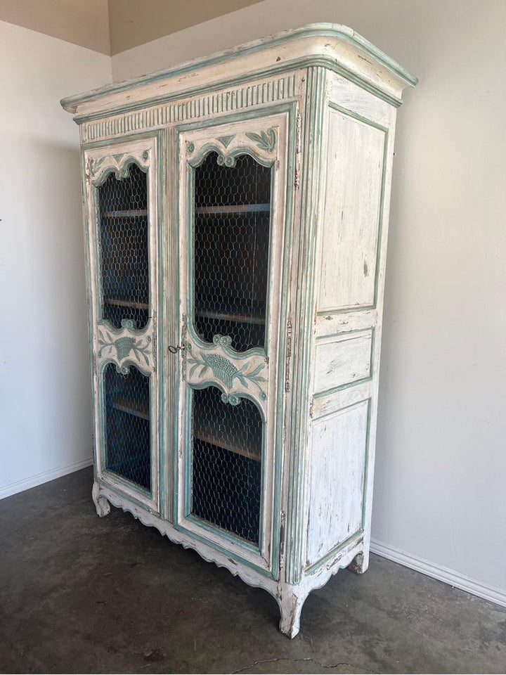 19th C. French Painted Armoire