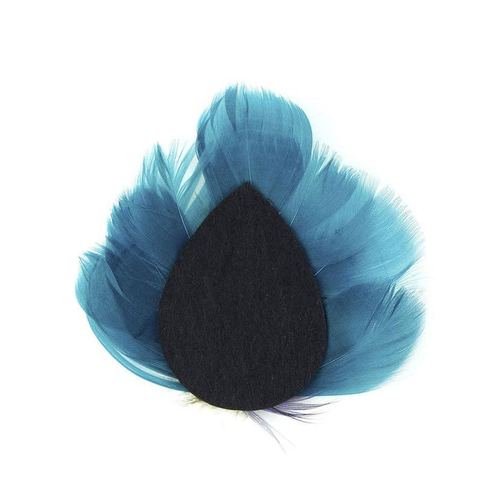 Goose &amp; Guinea Petite Feather Pad - Dark Aqua - Lime - Regal