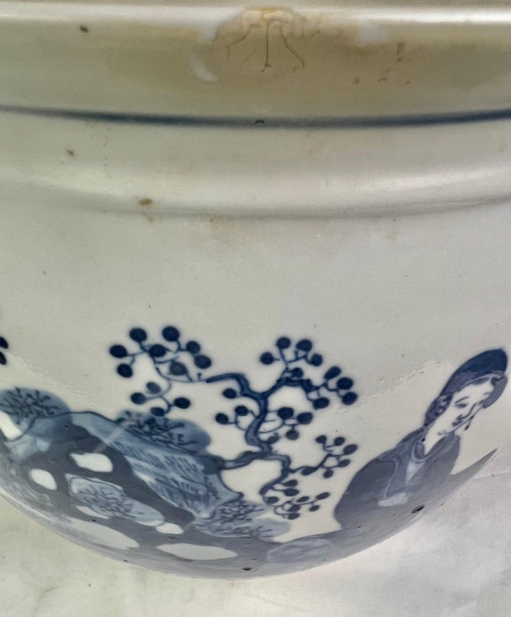 19th C. Blue & White Chinese Export Planter