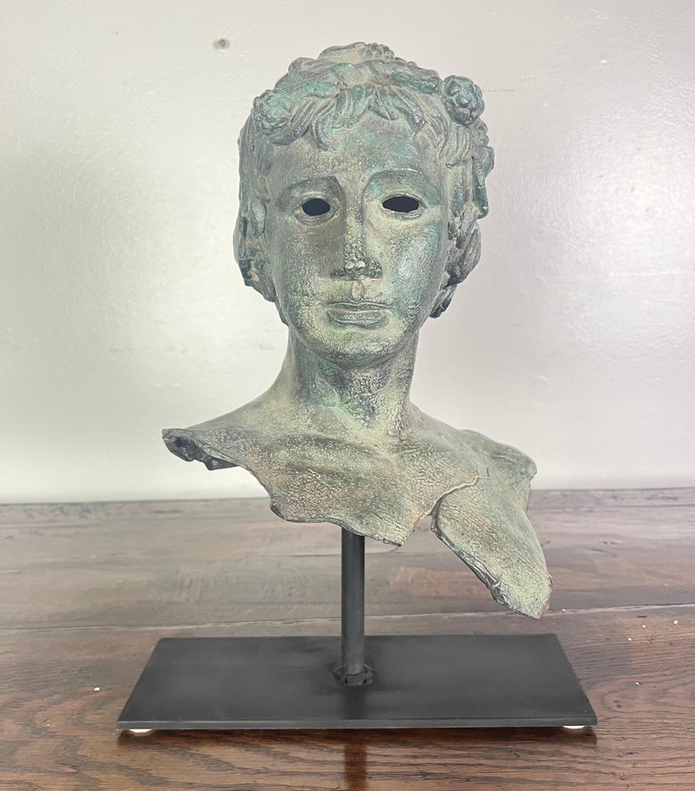 19th C. French Bronze Head of a Boy