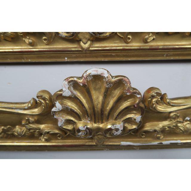 19th C. French Gilt Wood Carvings